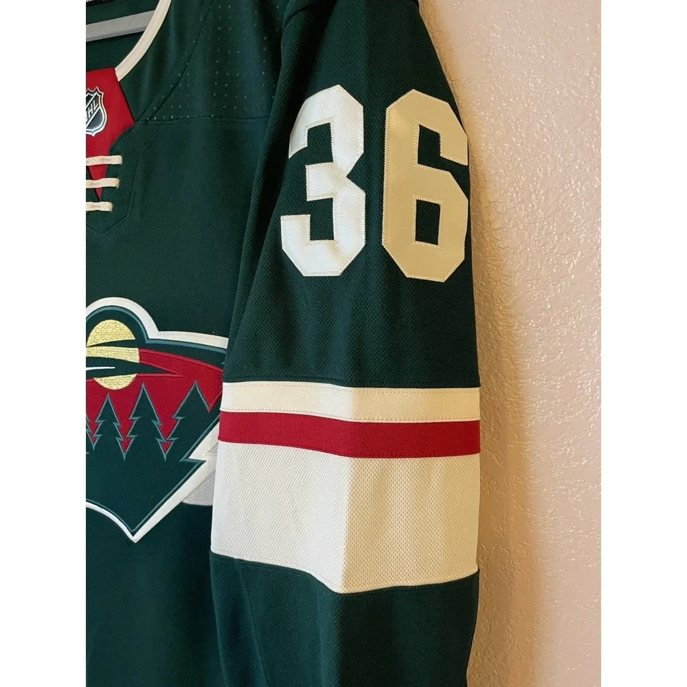 Men's 56 NWT Minnesota Wild Nick Seeler #36 Adidas Authentic Home Jersey